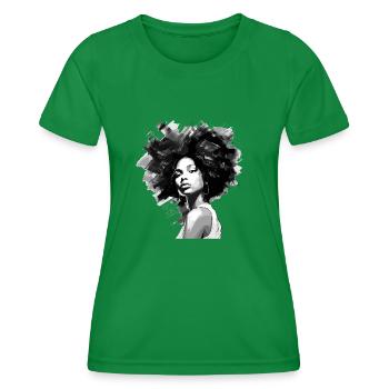 Artistic Black and White - Frauen Funktions-T-Shirt - Kelly Green - Vorne - AI Model Female 172 dark (172cm)