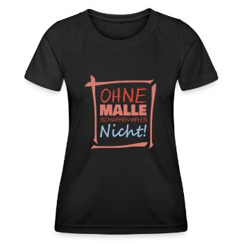 Geschenk für nicht - Frauen Funktions-T-Shirt - Schwarz - Vorne - AI Model Female 172 light (172cm)