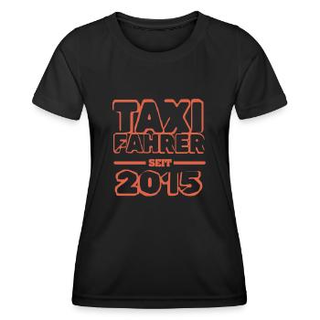 Taxifahrer 2015 - Frauen Funktions-T-Shirt - Schwarz - Vorne - AI Model Female 172 light (172cm)