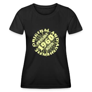 Authentisch 1960 - Frauen Funktions-T-Shirt - Schwarz - Vorne - AI Model Female 172 light (172cm)