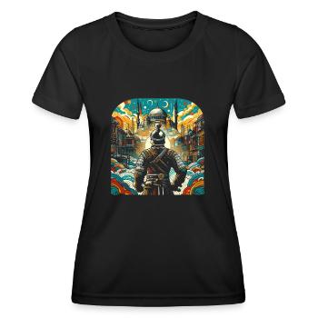 Ottoman warrior - conquest of Istanbul in 1453 - Women's Functional T-Shirt - black - Front - AI Model Female 172 light (172cm)