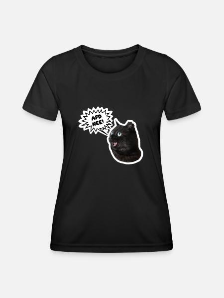 AFD Nee! - Frauen Funktions-T-Shirt - Schwarz