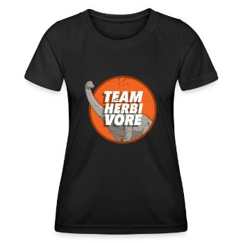 Vegan Veganer - T-shirt sport Femme - noir - Devant - AI Model Female 172 light (172cm)