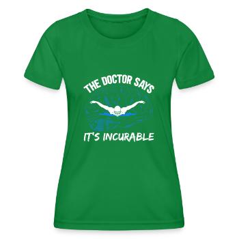 Schwimmer Leistungsschwimmen Wasser Geschenk - Frauen Funktions-T-Shirt - Kelly Green - Vorne - AI Model Female 172 dark (172cm)