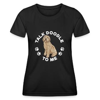 Labradoodle Dog - Women's Functional T-Shirt - black - Front - AI Model Female 172 light (172cm)