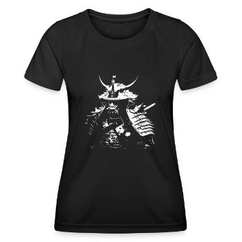samouraï - T-shirt sport Femme - noir - Devant - AI Model Female 172 light (172cm)