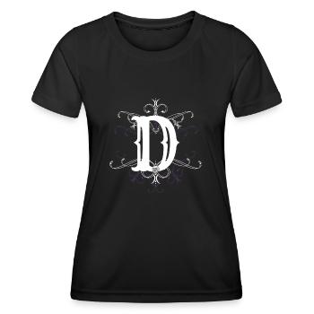 Letter D, point (D) - Women's Functional T-Shirt - black - Front - AI Model Female 172 light (172cm)