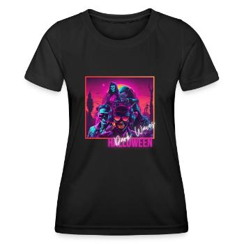 Dark Waves - Women's Functional T-Shirt - black - Front - AI Model Female 172 light (172cm)