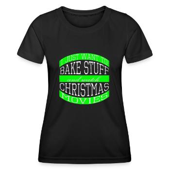 Under The Tree Pastry Chef Movie Funny Quote - Women's Functional T-Shirt - black - Front - AI Model Female 172 light (172cm)