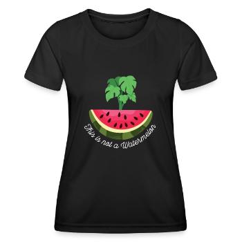 DAS IST KEINE WASSERMELONE - Frauen Funktions-T-Shirt - Schwarz - Vorne - AI Model Female 172 light (172cm)