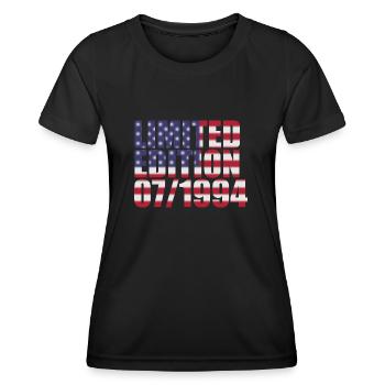 30th Anniversary Limited Edition USA 07/1994 - Women's Functional T-Shirt - black - Front - AI Model Female 172 light (172cm)