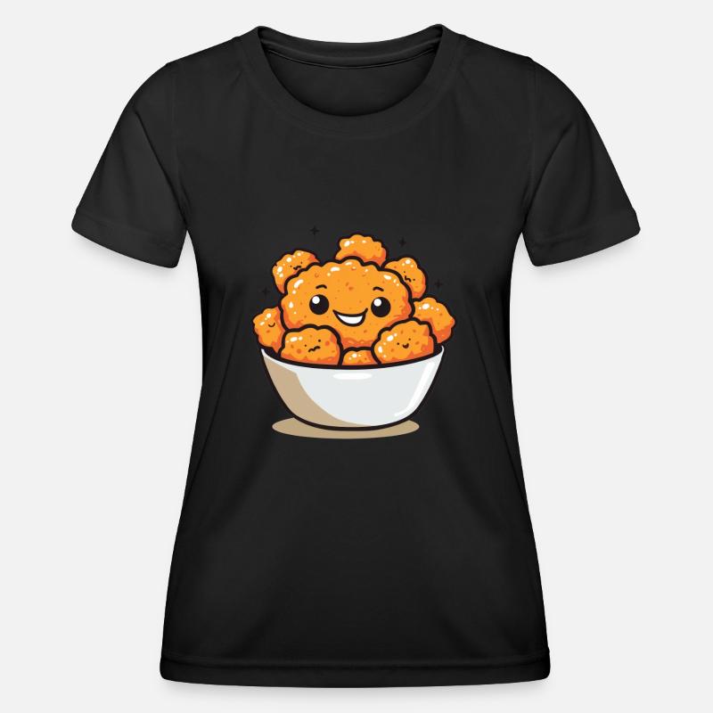 Sweet Chicken Pieces Comic - Women's Functional T-Shirt - black