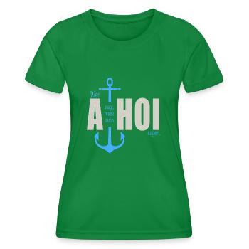 Qui dit - T-shirt sport Femme - vert - Devant - AI Model Female 172 dark (172cm)