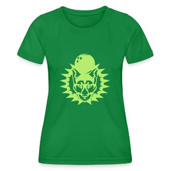 Bowling Cougar Logo Sport Ball Panthere - Frauen Funktions-T-Shirt - Kelly Green - Vorne - AI Model Female 172 dark (172cm)
