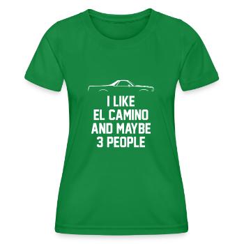 ICH MAG EL CAMINO UND VIELLEICHT 3 LEUTE - Frauen Funktions-T-Shirt - Kelly Green - Vorne - AI Model Female 172 dark (172cm)