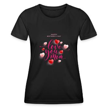 Happy Mothers Day - Women's Functional T-Shirt - black - Front - AI Model Female 172 light (172cm)