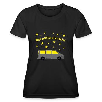 hôtel d’un million d’étoiles - T-shirt sport Femme - noir - Devant - AI Model Female 172 light (172cm)