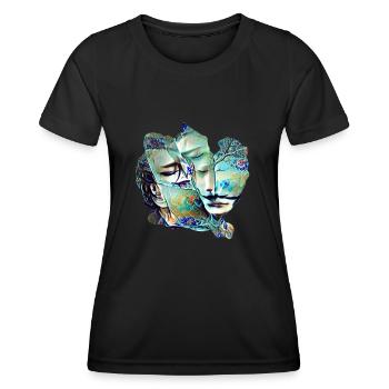 Ewige Liebe - Frauen Funktions-T-Shirt - Schwarz - Vorne - AI Model Female 172 light (172cm)