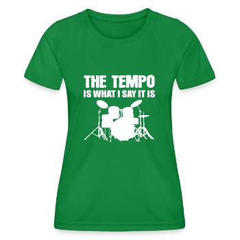Le cadeau du membre tempo band - T-shirt sport Femme - vert - Devant - AI Model Female 172 dark (172cm)