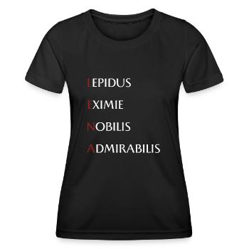 Lena - Frauen Funktions-T-Shirt - Schwarz - Vorne - AI Model Female 172 light (172cm)