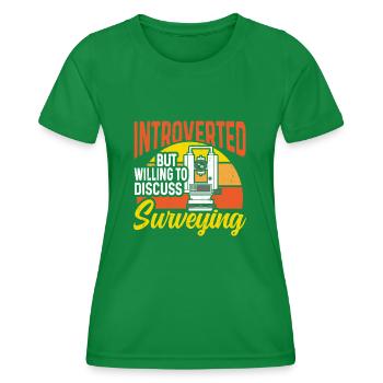 Arpenteur Cartographe Arpenteur Arpenteur - T-shirt sport Femme - vert - Devant - AI Model Female 172 dark (172cm)
