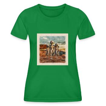 Aliens - Women's Functional T-Shirt - kelly green - Front - AI Model Female 172 dark (172cm)