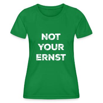 pas votre sérieux - T-shirt sport Femme - vert - Devant - AI Model Female 172 dark (172cm)
