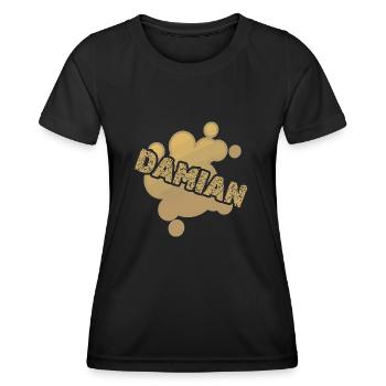 Baby Damian - Frauen Funktions-T-Shirt - Schwarz - Vorne - AI Model Female 172 light (172cm)