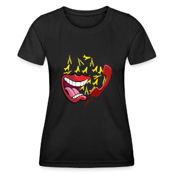 Annoying call - Women's Functional T-Shirt - black - Front - AI Model Female 172 light (172cm)