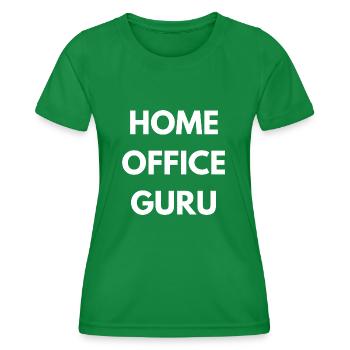 Home Office Guru - Frauen Funktions-T-Shirt - Kelly Green - Vorne - AI Model Female 172 dark (172cm)