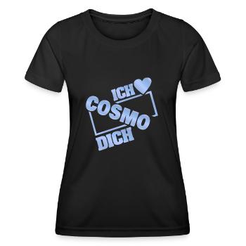 Couple Cosmo - Frauen Funktions-T-Shirt - Schwarz - Vorne - AI Model Female 172 light (172cm)