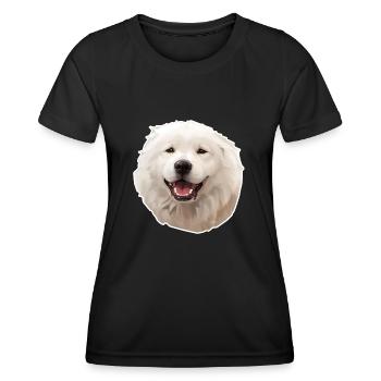 Berger de Maremme et des Abruzzes - T-shirt sport Femme - noir - Devant - AI Model Female 172 light (172cm)