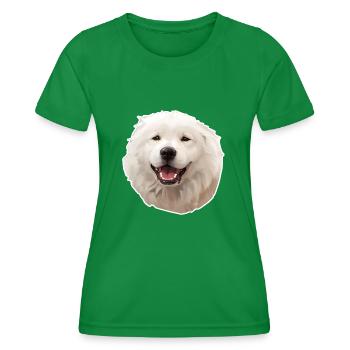Shepherd of Maremma and Abruzzo - Women's Functional T-Shirt - kelly green - Front - AI Model Female 172 dark (172cm)