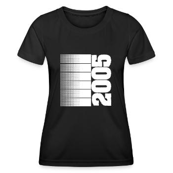 2005 - Frauen Funktions-T-Shirt - Schwarz - Vorne - AI Model Female 172 light (172cm)