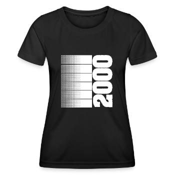 2000 - Women's Functional T-Shirt - black - Front - AI Model Female 172 light (172cm)
