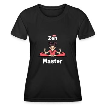Serenity Yoga Guru - Women's Functional T-Shirt - black - Front - AI Model Female 172 light (172cm)