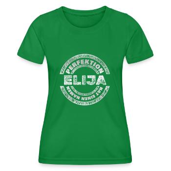 Elijah en tant qu’Elijah - T-shirt sport Femme - vert - Devant - AI Model Female 172 dark (172cm)