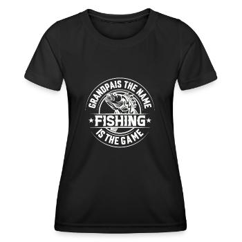 fisch, fisch, angeln, see, meer, angeln, fauna, exotisch - Frauen Funktions-T-Shirt - Schwarz - Vorne - AI Model Female 172 light (172cm)