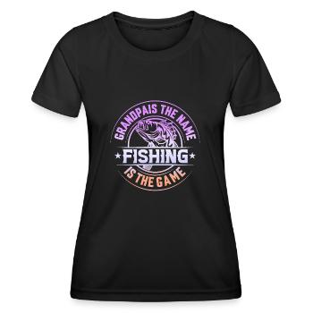 fisch, fisch, angeln, see, meer, angeln, fauna, exotisch - Frauen Funktions-T-Shirt - Schwarz - Vorne - AI Model Female 172 light (172cm)
