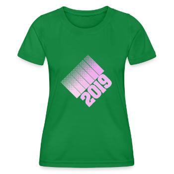 2019 - Women's Functional T-Shirt - kelly green - Front - AI Model Female 172 dark (172cm)