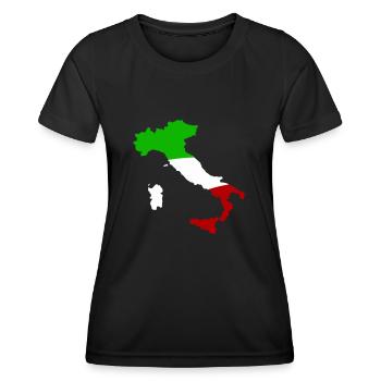italien land - Frauen Funktions-T-Shirt - Schwarz - Vorne - AI Model Female 172 light (172cm)