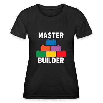 Brick Builder Brick Building Master Builder - Women's Functional T-Shirt - black - Front - AI Model Female 172 light (172cm)