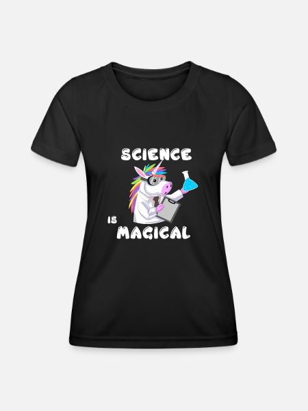 science - T-shirt sport Femme - noir