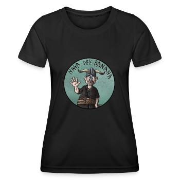 Nez Orc Banane - T-shirt sport Femme - noir - Devant - AI Model Female 172 light (172cm)