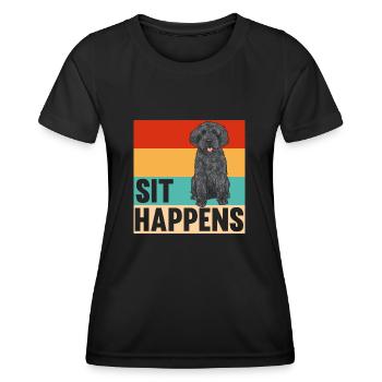 Labradoodle Dog - Women's Functional T-Shirt - black - Front - AI Model Female 172 light (172cm)