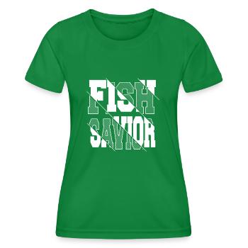 Baltic Sea Animal Rescue Gift Statement - Women's Functional T-Shirt - kelly green - Front - AI Model Female 172 dark (172cm)