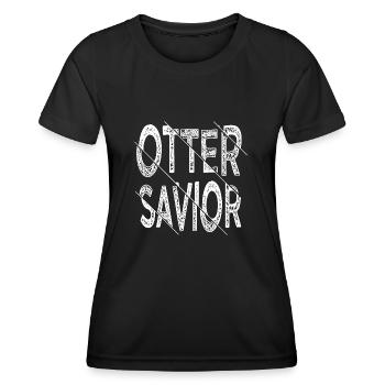 Veganism drôle Droits des enfants Sauvetage des animaux - T-shirt sport Femme - noir - Devant - AI Model Female 172 light (172cm)