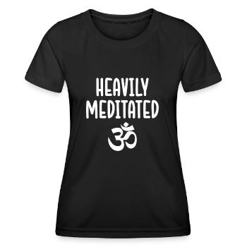Yoga Geschenk für Yogis Meditation Geschenkidee Om - Frauen Funktions-T-Shirt - Schwarz - Vorne - AI Model Female 172 light (172cm)