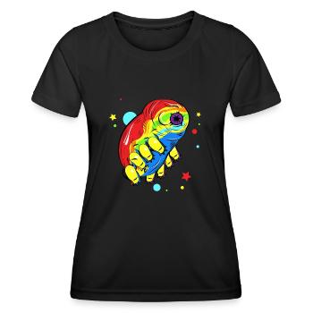 Rainbow Tardigrade - Women's Functional T-Shirt - black - Front - AI Model Female 172 light (172cm)
