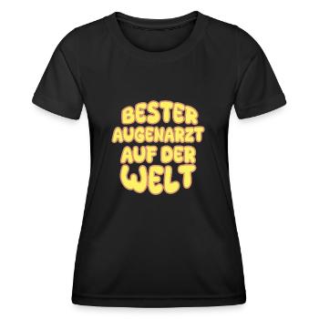 Ophthalmologist as a vocation - Women's Functional T-Shirt - black - Front - AI Model Female 172 light (172cm)